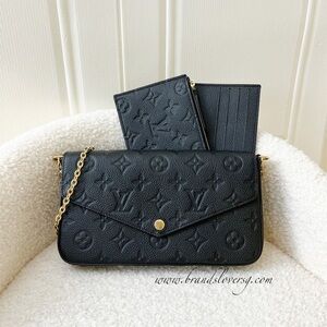 Louis Vuitton Black Monogram Chain Wallet